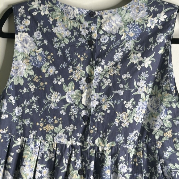Laura Ashley floral print midi dress cotton size 8 - Picture 8 of 10